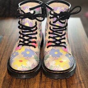 Dr. Martens Kids Floral Pastel Boots